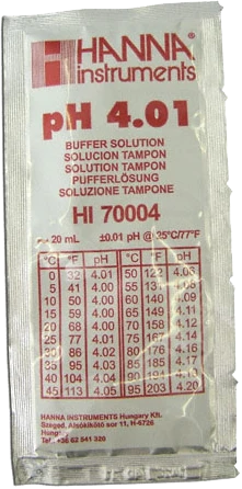 Hanna HI-70004P PH 4.01 Buffer Solution - 20ml Sachets