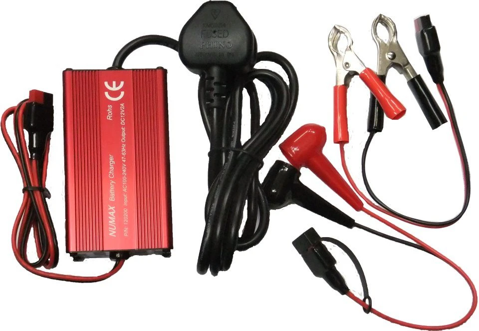 Numax 12V 2A Sealed Lead-Acid Battery Charger 1 Numax 12V 2A Sealed Lead-Acid Battery Charger