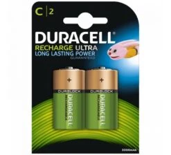 Rechargeable C-Cell NiMH Battery (HR14): 2 Pack
