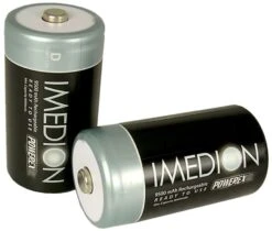 Rechargeable D-cell Batteries (10,000mAh): Pack Of 2