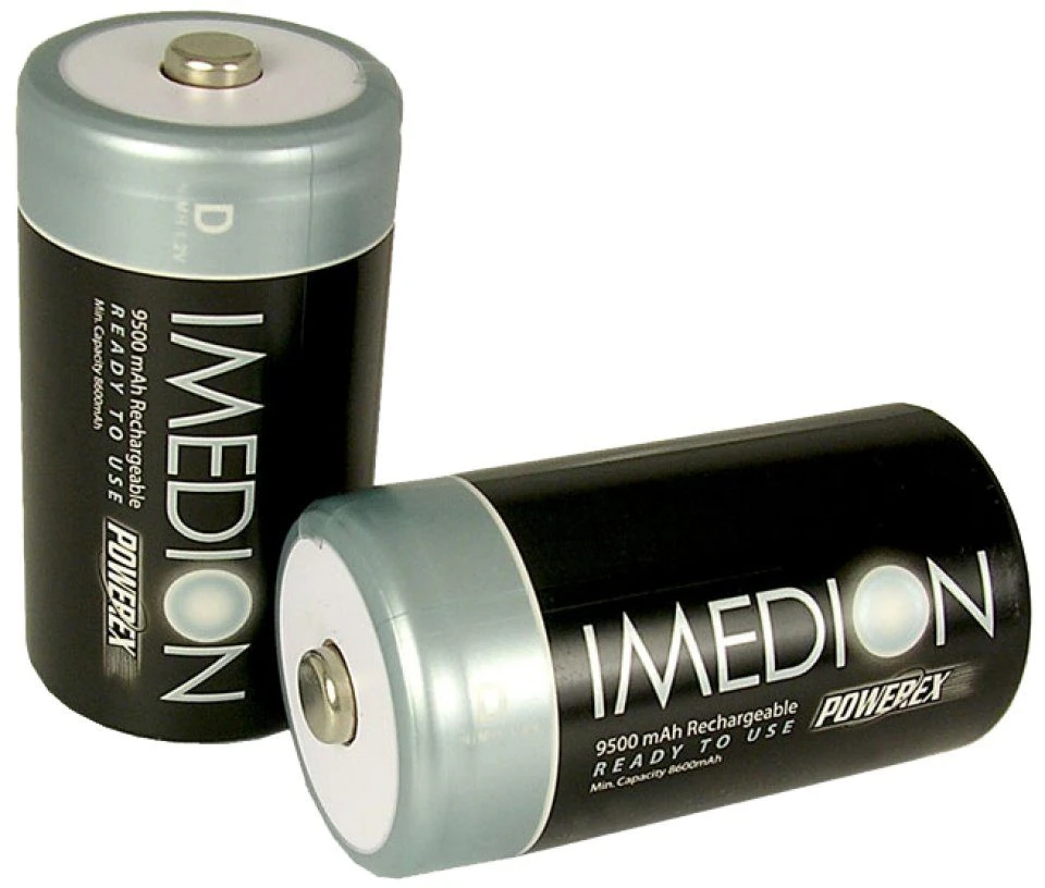 Rechargeable D-cell Batteries (10,000mAh): Pack Of 2 1 Rechargeable D-cell Batteries (10,000mAh): Pack Of 2