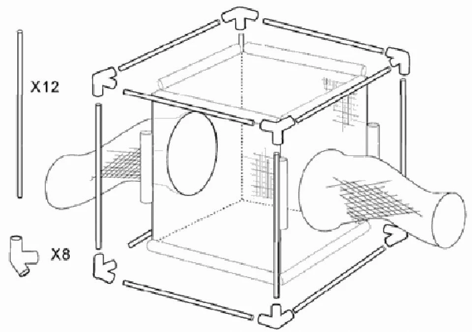 BugDorm-4D Insect Handling Cage (32.5 X 32.5 X 32.5cm) 2 BugDorm-4D Insect Handling Cage (32.5 X 32.5 X 32.5cm) - Image 2