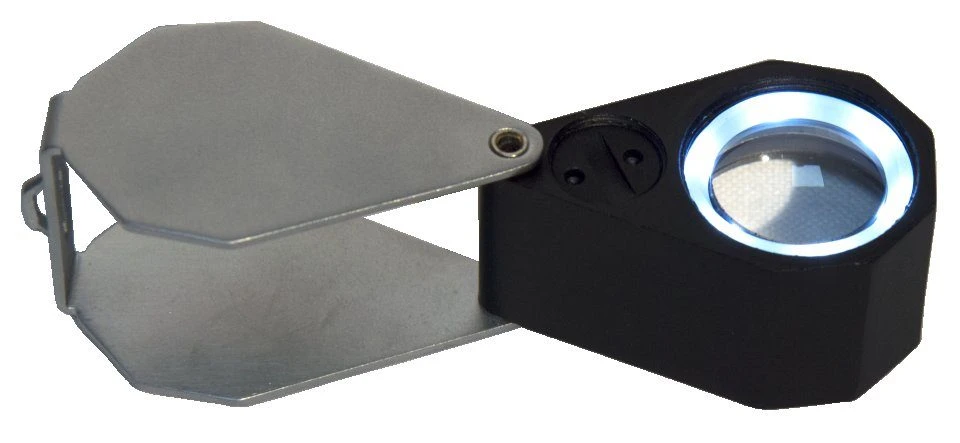 LED Triplet Loupe Hand Lens, 21mm, Magnification 10x 3 LED Triplet Loupe Hand Lens, 21mm, Magnification 10x - Image 3