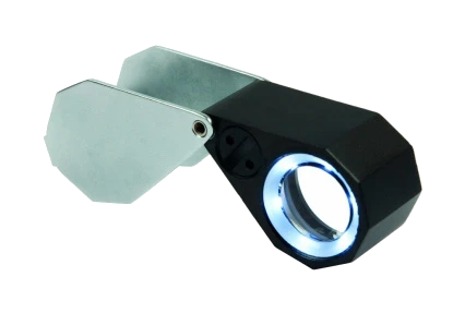 LED Triplet Loupe Hand Lens, 21mm, Magnification 20x 2 LED Triplet Loupe Hand Lens, 21mm, Magnification 20x - Image 2